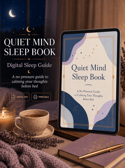 Stop lying awake in bed exhausted with a mind that won't turn off — NightCalm gives you a simple no-pressure system to finally feel calm at bedtime, instead of lying there waiting for sleep that won't come. - Ma boutique